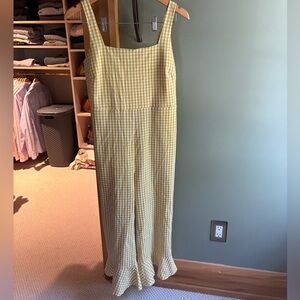 Lucy Paris Yellow Gingham Jumpsuit